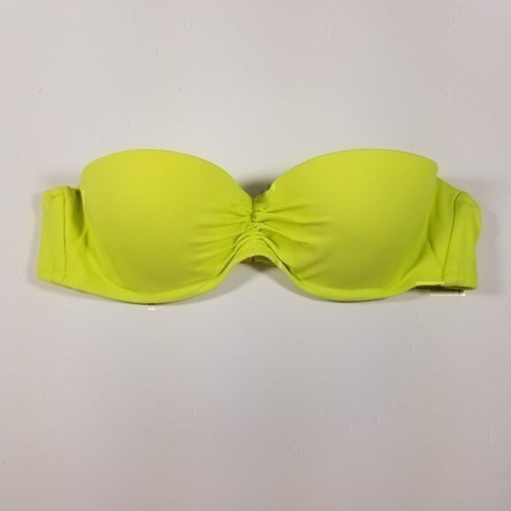 Victoria's Secret Neon Strapless Bikini Top 34A